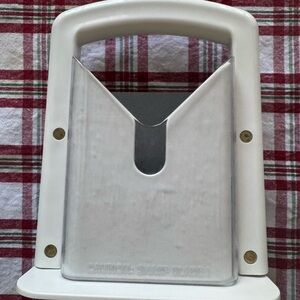 Used White Bagel Slicer Kitchen Tool Home Decor